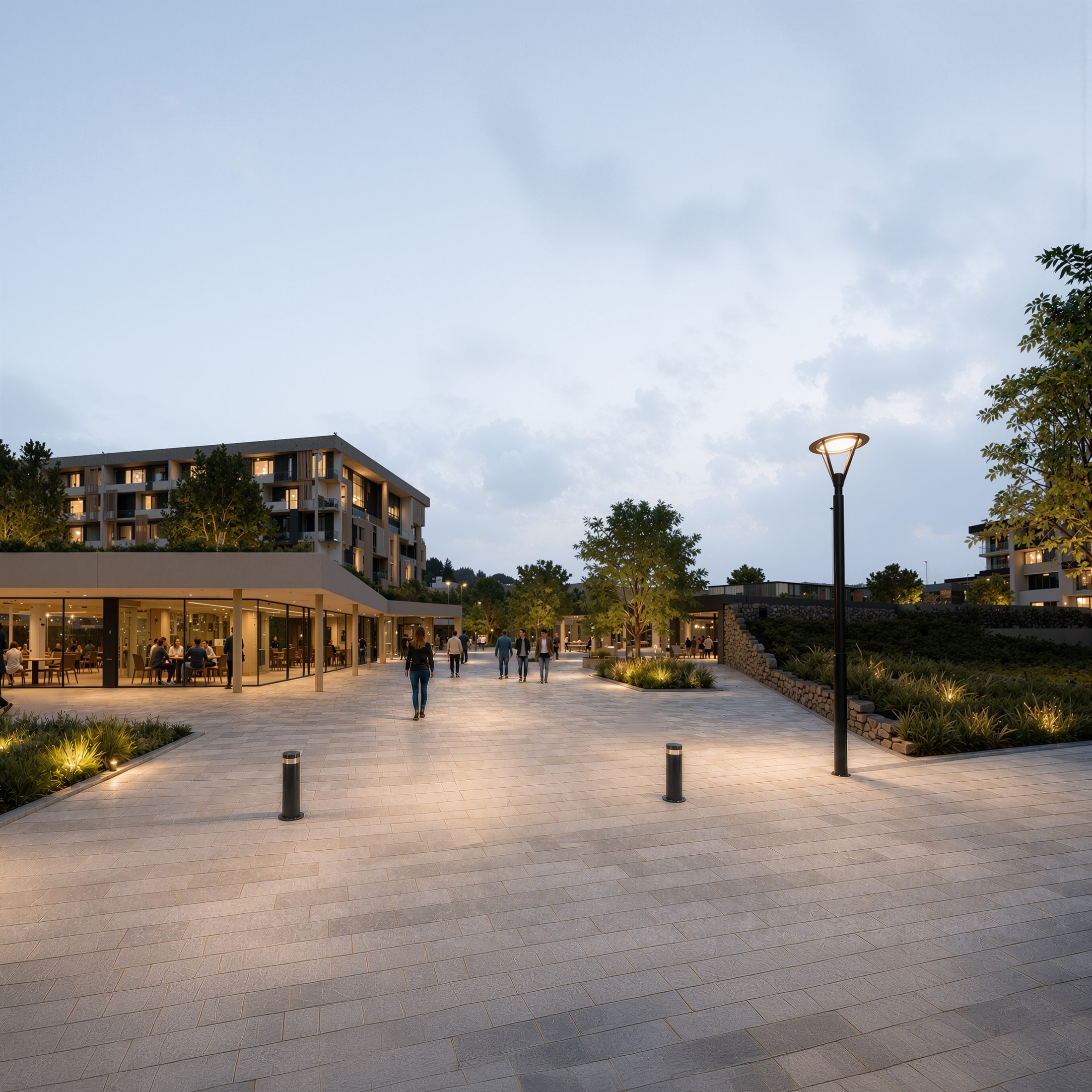 Perspective du nouveau quartier mixte de l'entrée de Vandœuvre